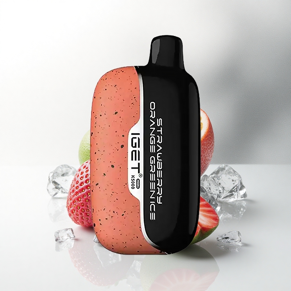 IGET Moon K5000 Puffs Aardbei Sinaasappel Groen IJs 5000 Puffs PC 1.35 Ohm