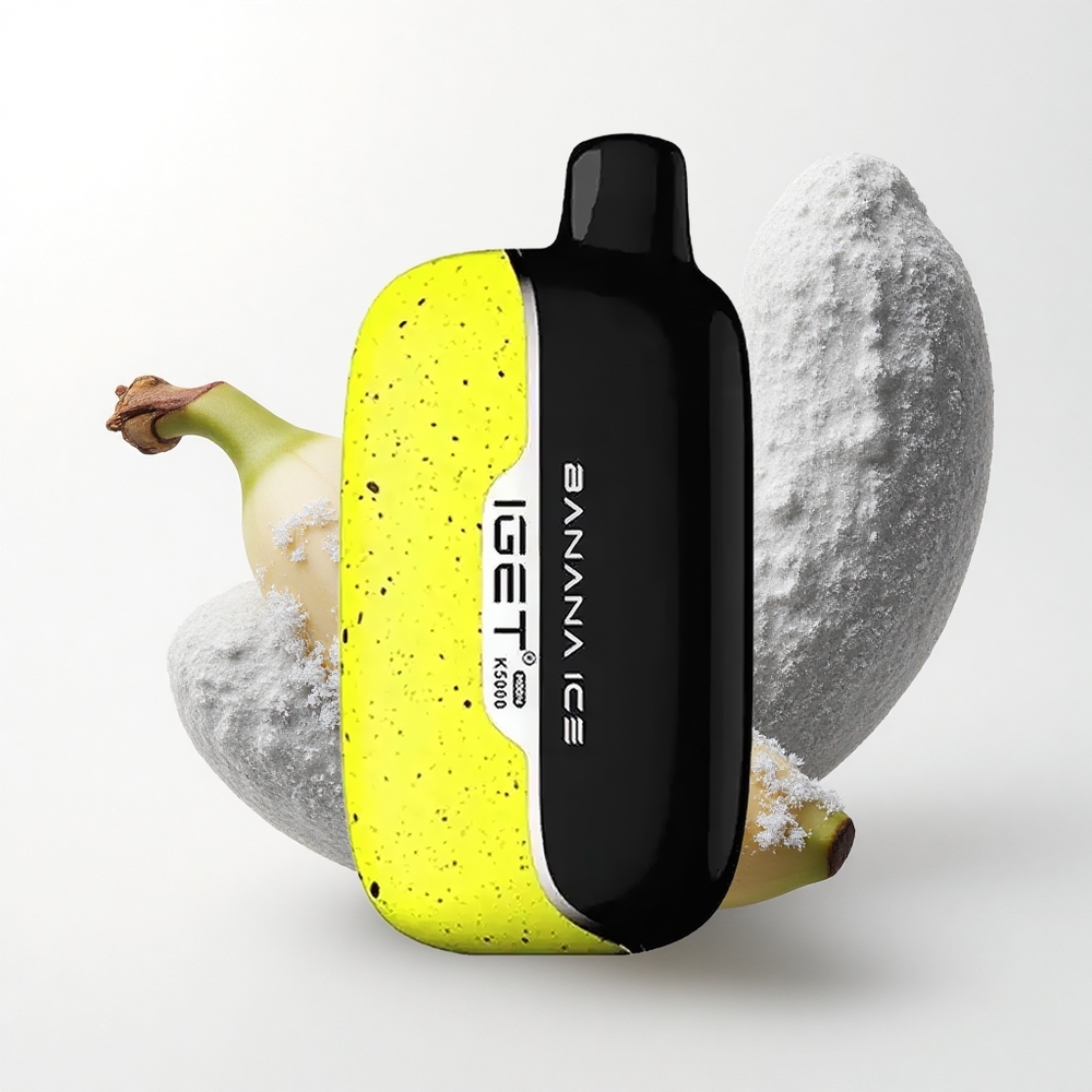 IGET Moon K5000 Puffs Banaan IJs 81.5g Mesh Coil