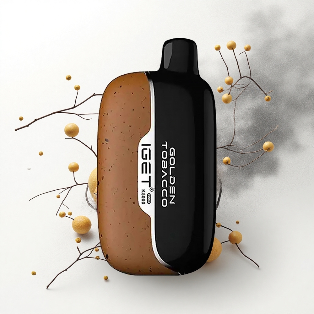 IGET Moon K5000 Puffs Gouden Tabak PC Mesh 1.35 Ohm 81.5g