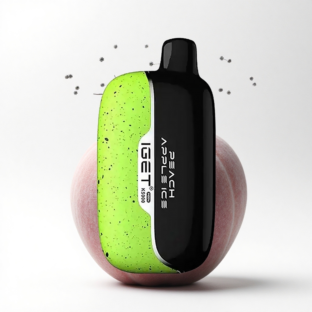 IGET Moon K5000 Puffs Perzik Appel PC 5000 Puffs 1.35 Ohm Mesh