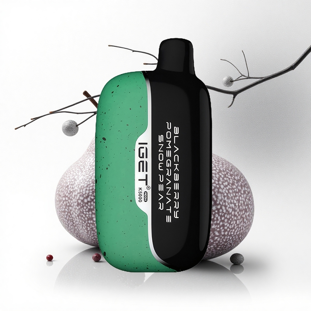 IGET Moon K5000 Puffs Zwarte Braam Granaatappel Sneeuwpeer 81.5g Mesh Coil