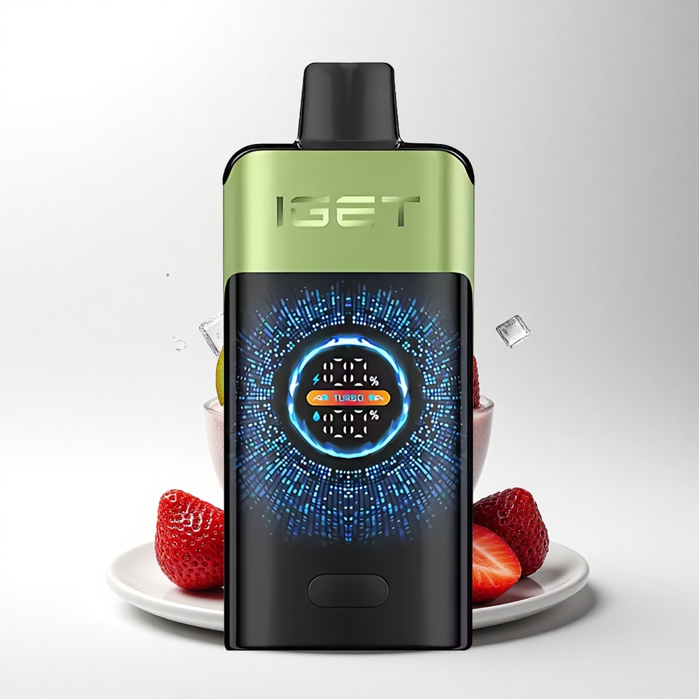 IGET ONE 12000 Puffs Aardbei Kiwi IJs 2700 mAh Dual Mesh