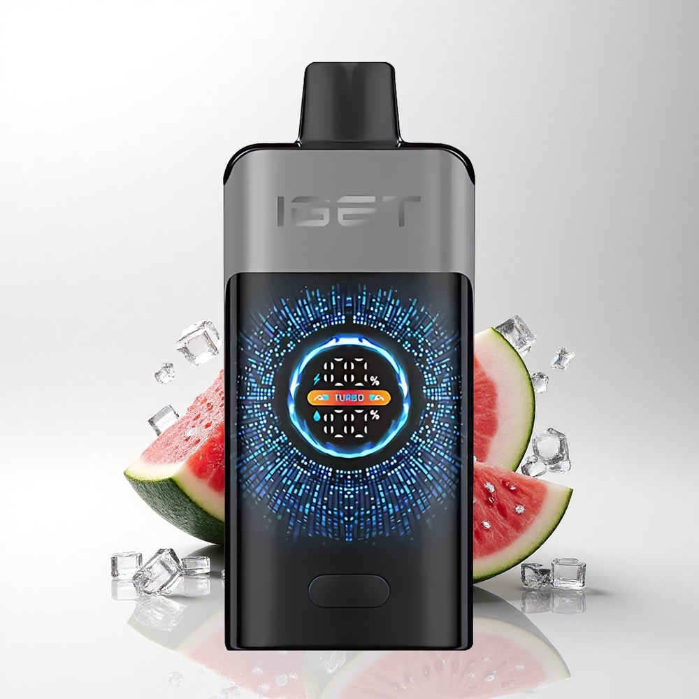IGET ONE 12000 Puffs Aardbei Watermeloen IJs Dual Mesh 2700 mAh