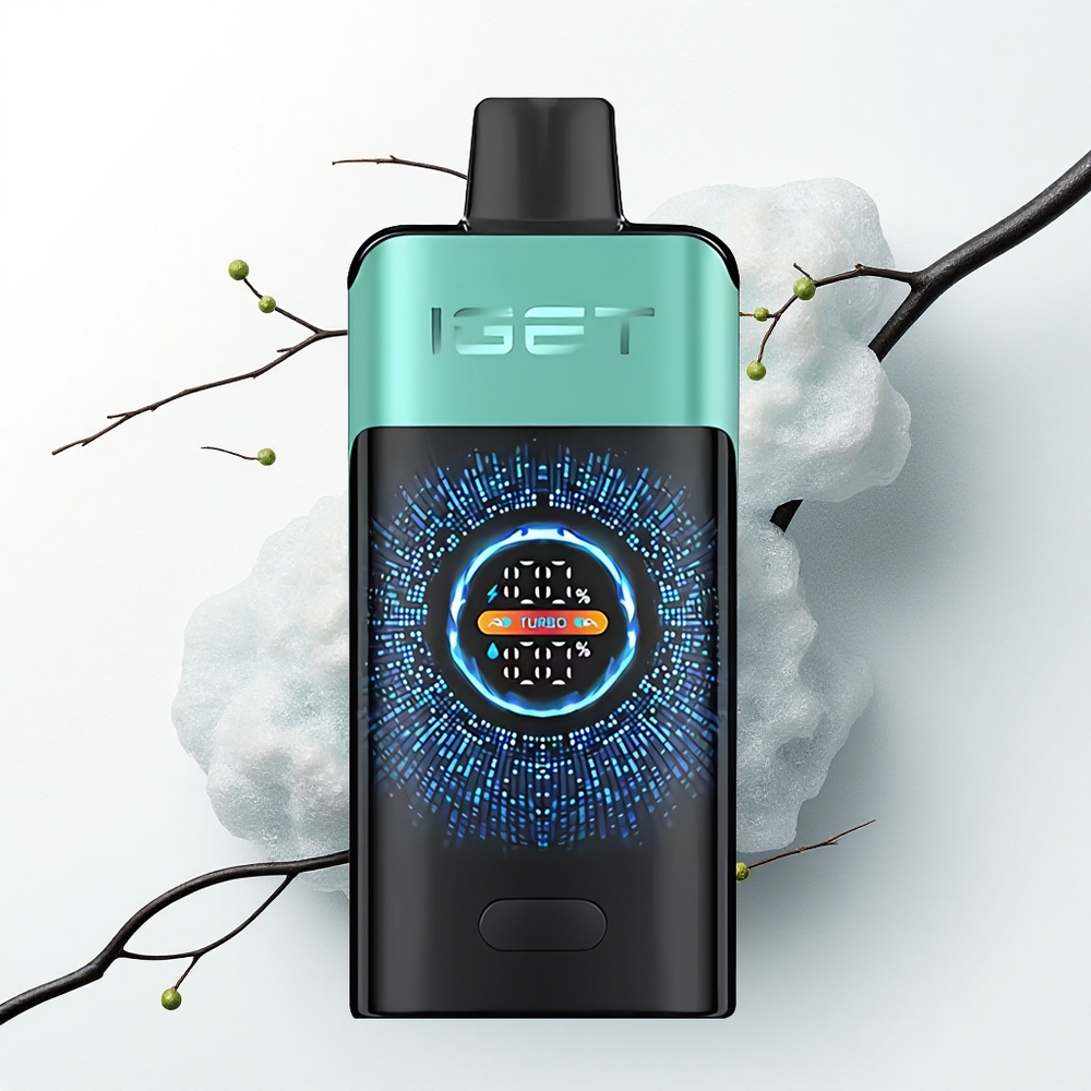 IGET ONE 12000 Puffs Bergbron Muntijs 2700 mAh Gebogen Scherm
