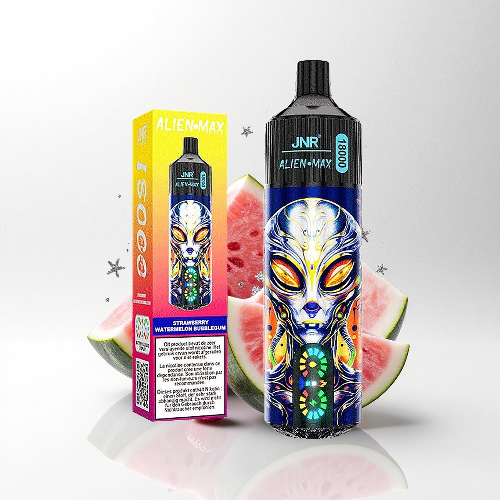 JNR Alien Max 18000 Aardbei Watermelon Bubblegum Dual Mesh & 20 Smaken