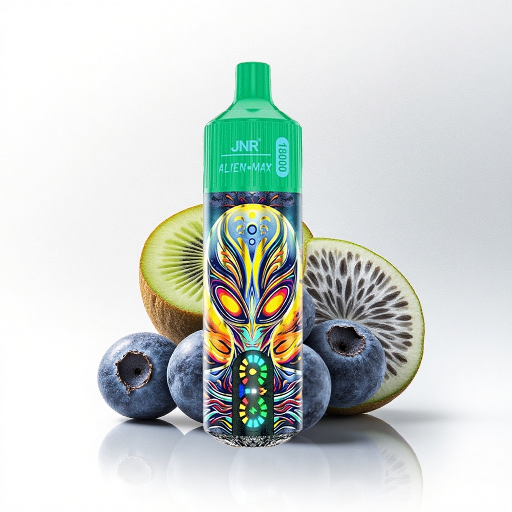 JNR Alien Max 18000 Blauwe Bes Kiwi Dubbel Mesh & Snel Opladen
