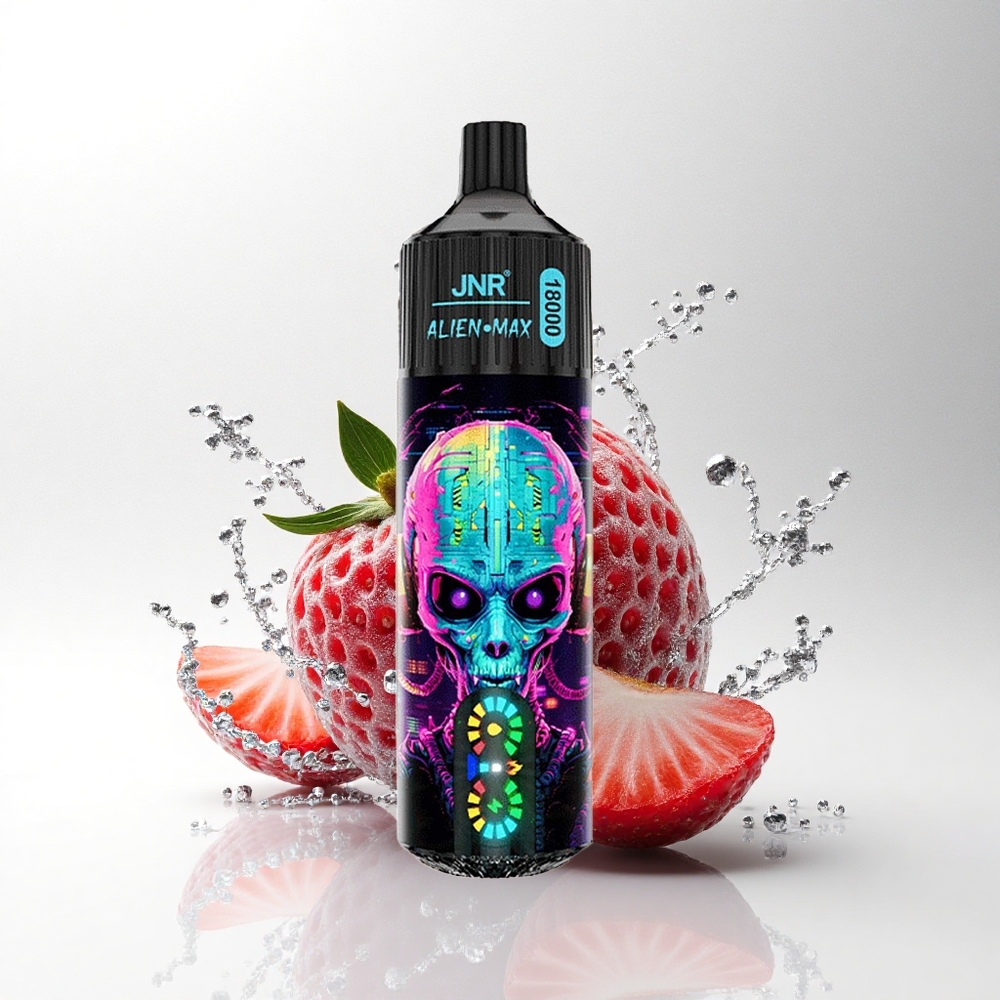 JNR Alien Max 18000 Hubba Bubba Aardbei Dual Mesh & Type-C Opladen