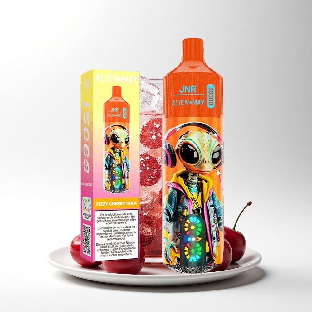 JNR Alien Max 18000 Kersenspriet Cola Dubbel Mesh & Snel Opladen