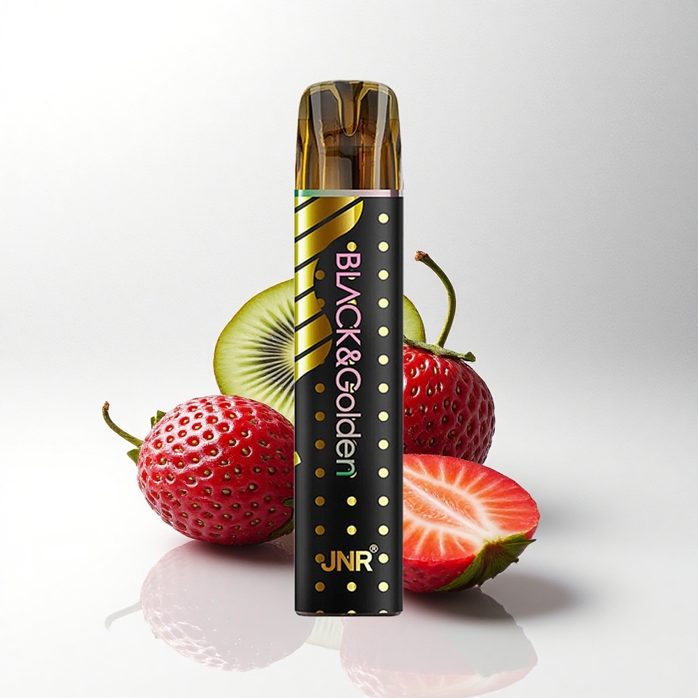 JNR Black&Golden 600+200 Aardbei Kiwi 550mAh 2ml 2%