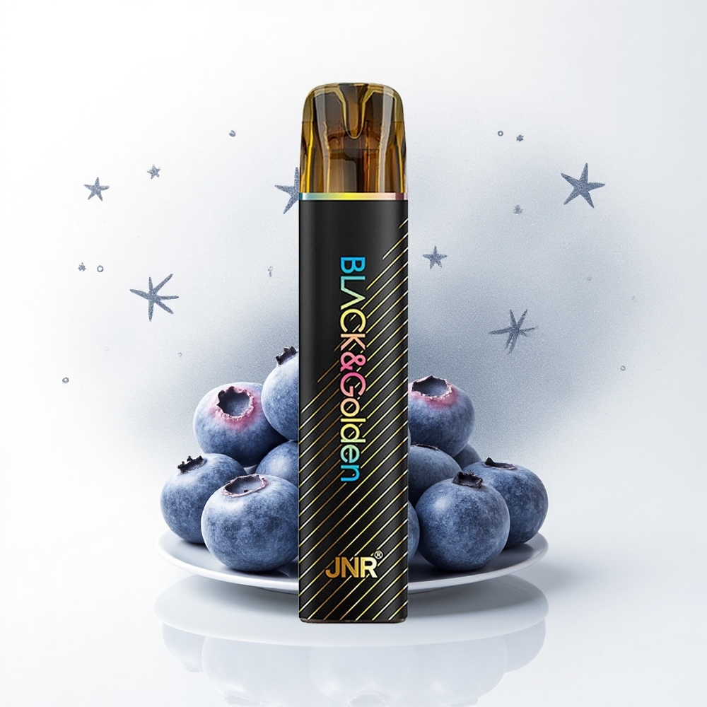 JNR Black&Golden 600+200 Blauwe Bes Bubble Gum 550mAh 2ml
