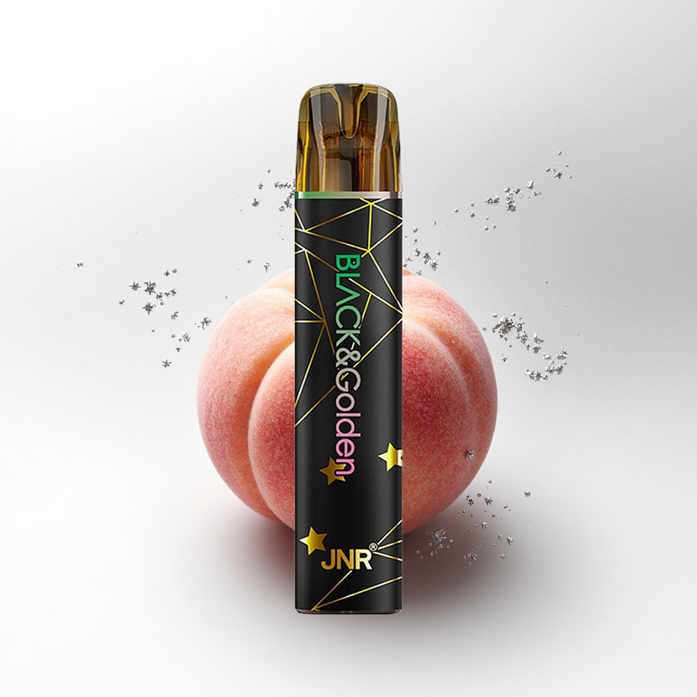JNR Black&Golden 600+200 Perzikfruit 550mAh 2ml Nicotine 2%