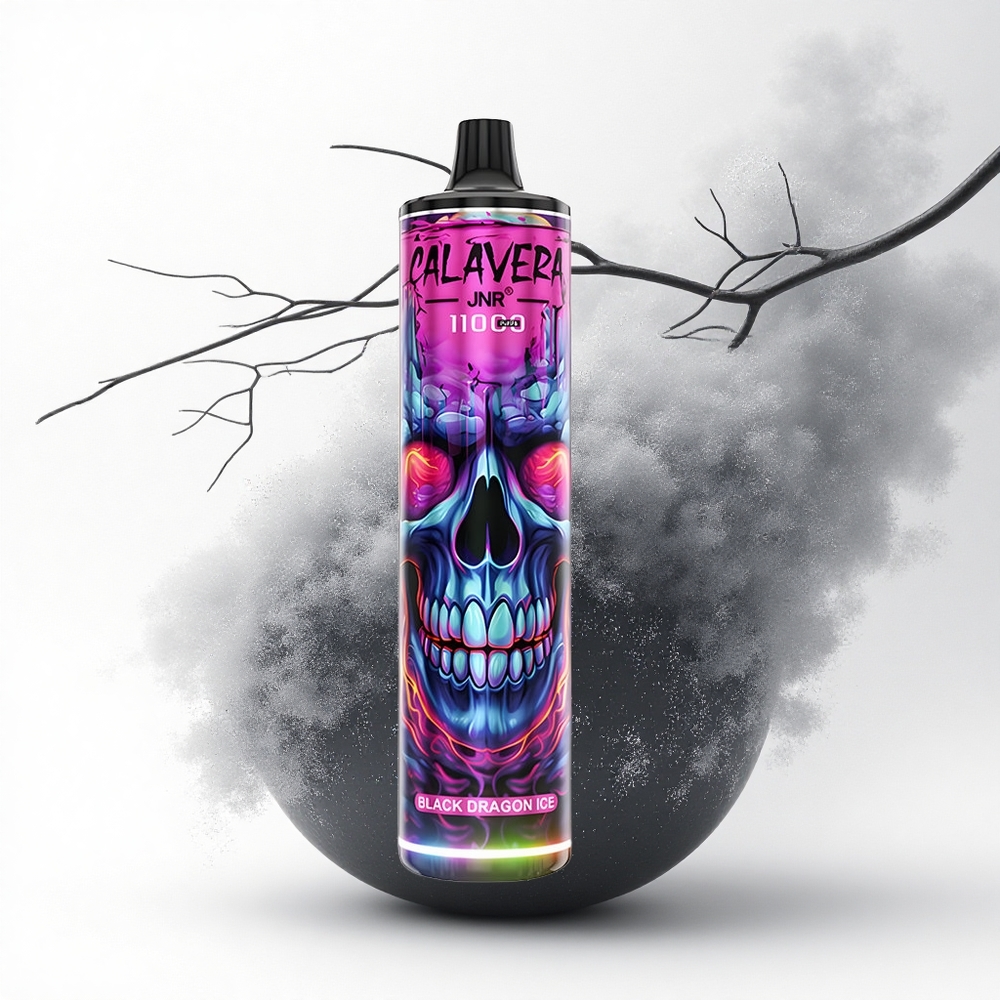 JNR Calavera 11000 Zwarte Draak IJs Type-C 850 mAh Mesh Coil