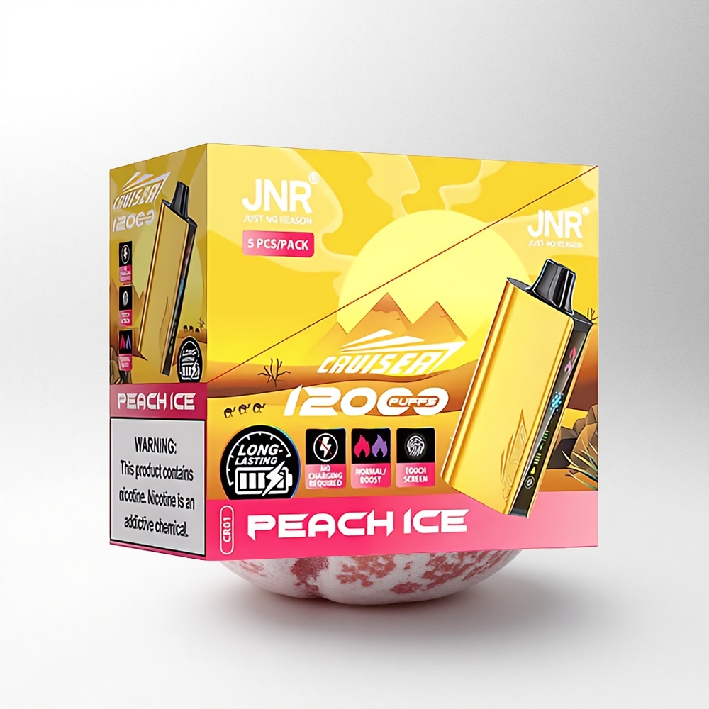 JNR Cruiser 12000 Perzige IJs - 3500 mAh Accu - 25ml Vloeistof
