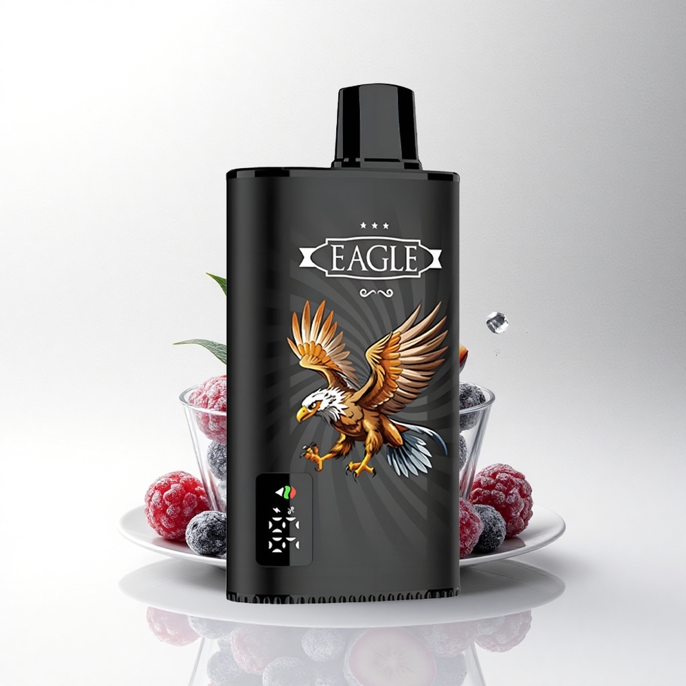 JNR EAGLE Smart 23000 Zwarte bes mango ijs met digitale scherm en 750mAh batterij
