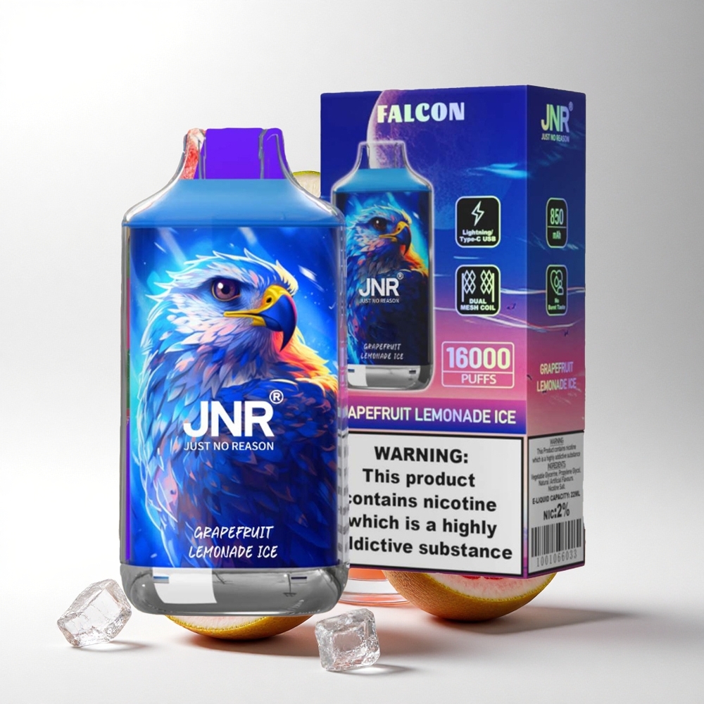 JNR Falcon 16000 Grapefruit Citroenlimonade IJs 16000 Hits 22ml Dual Mesh