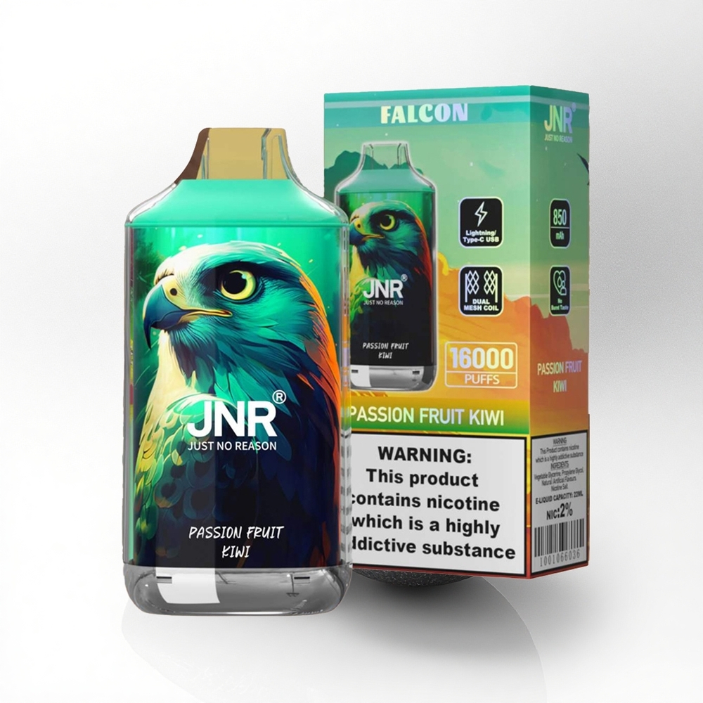 JNR Falcon 16000 Passievrucht Kiwi 850 mAh Dual Mesh