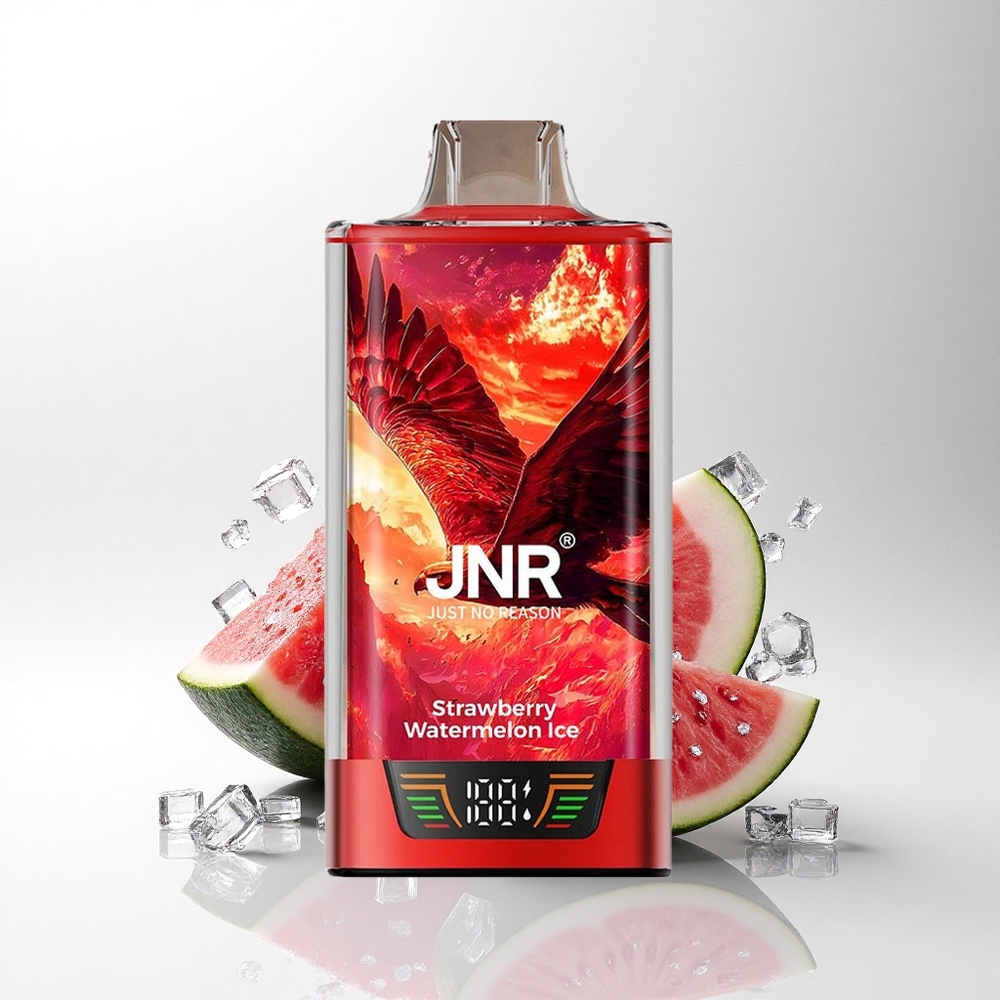 JNR Falcon Pro 28000 Aardbei Watermelon IJs met Dubbele Mesh en Slim Display