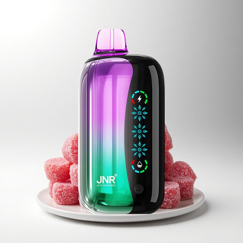 JNR Flex Ice 21000 Zure Kersen Gummies met Aanpasbare Ice en Dual Mesh