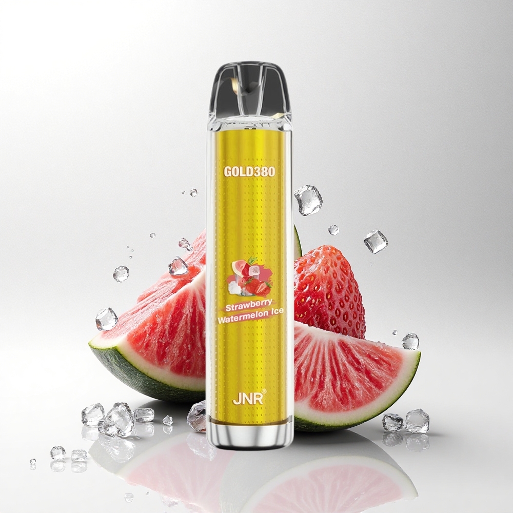 JNR Gold380 6000 Aardbei Watermeloen IJs 6000 Puffs 13ml 5%