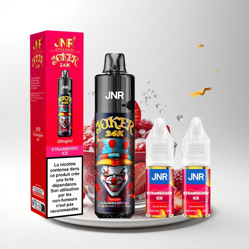 JNR Joker 24K Aardbei IJs Zichtbaar Vloeistofniveau Ademend Licht