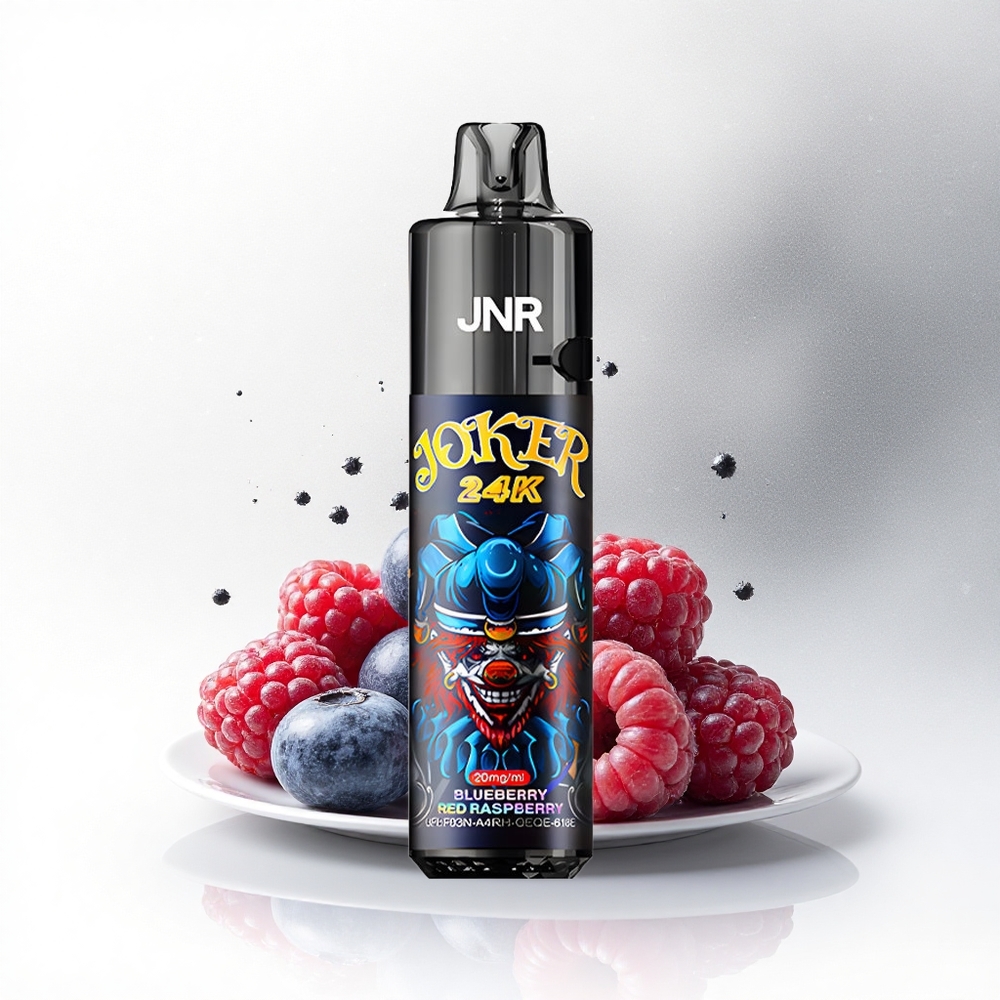 JNR Joker 24K Blauwe Bes Rode Framboos Met Zichtbaar Vloeistofniveau en Ademend Licht