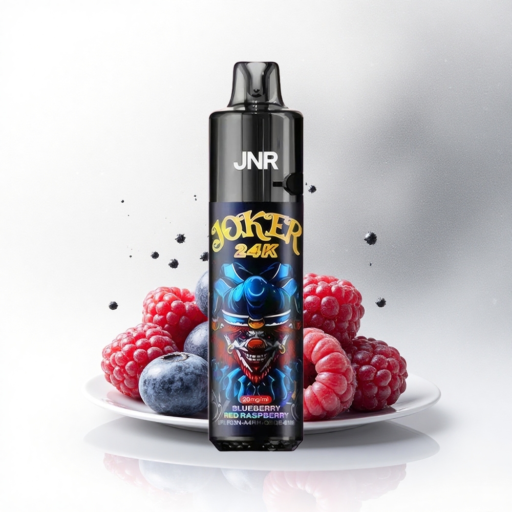 JNR Joker 24K Blauwe Bes Rode Framboos Met Zichtbaar Vloeistofniveau en Ademend Licht