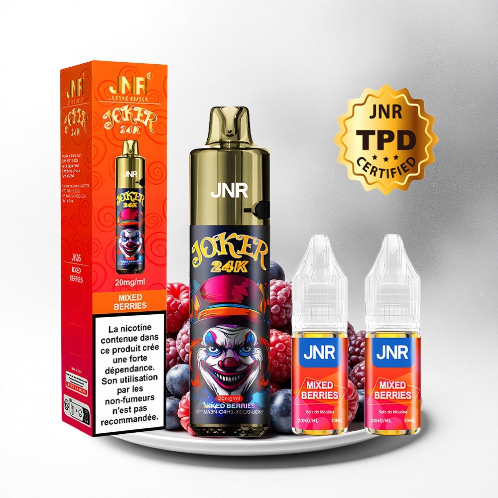 JNR Joker 24K Gemengde Bessen Zichtbaar Vloeistofniveau 2% Nicotine