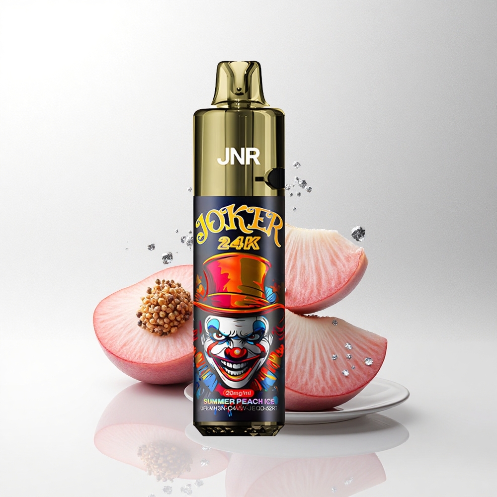 JNR Joker 24K Zomerse Perzik IJs met Zichtbaar Vloeistofniveau en 800mAh Batterij