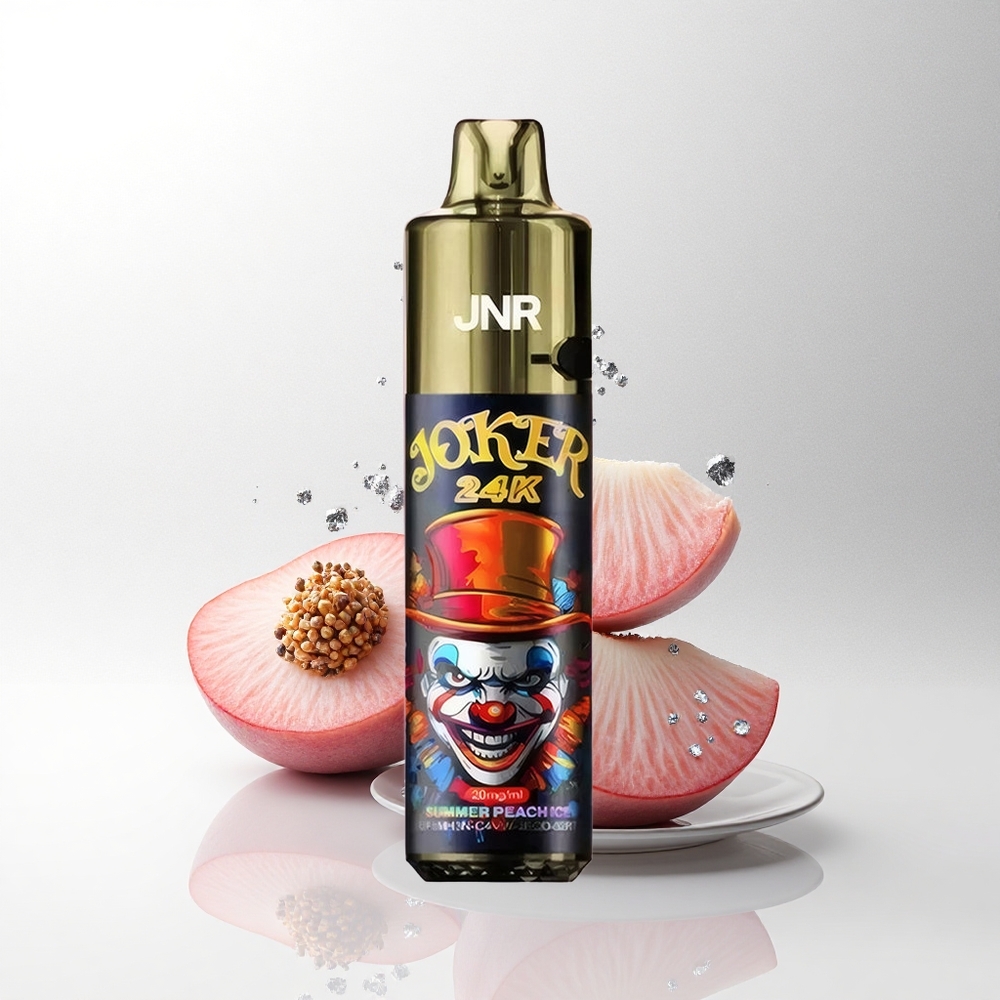 JNR Joker 24K Zomerse Perzik IJs met Zichtbaar Vloeistofniveau en 800mAh Batterij