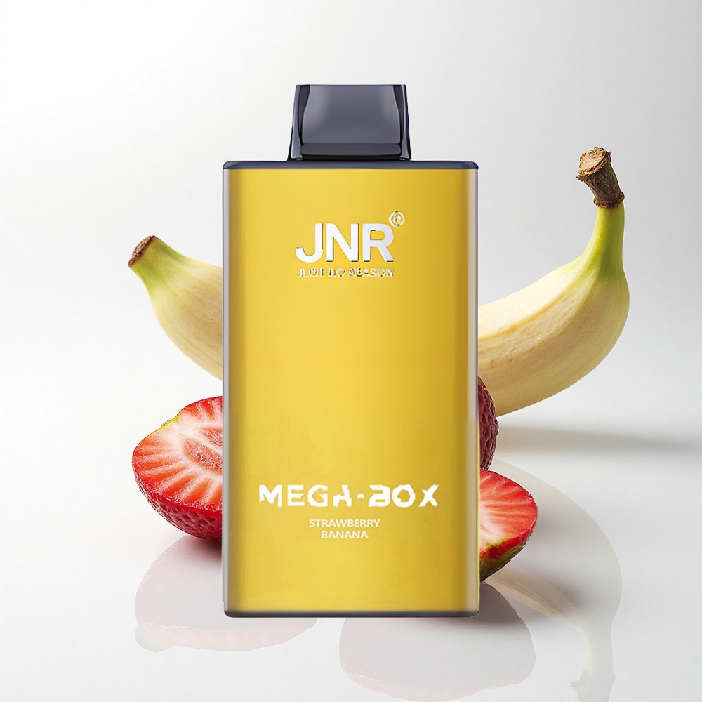 JNR Mega Box 25000 Aardbei Banaan 30ml Dual Mesh
