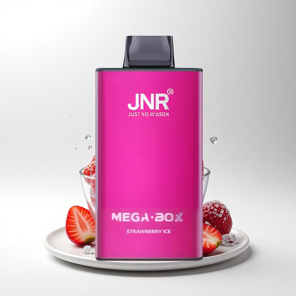JNR Mega Box 25000 Aardbei IJs 30ml Dual Mesh