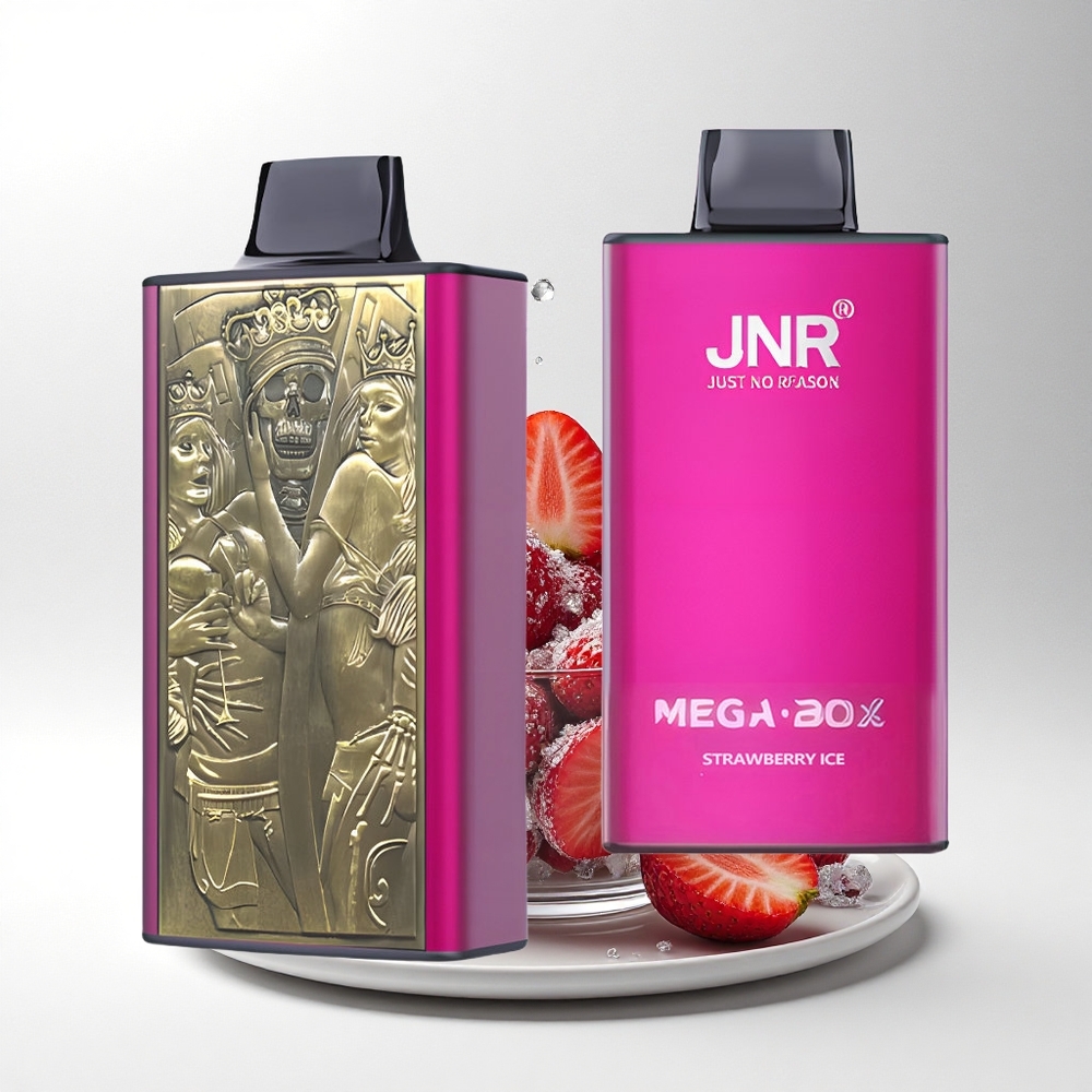 JNR Mega Box 25000 Aardbei IJs 30ml Dual Mesh