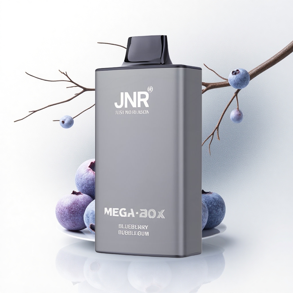 JNR Mega Box 25000 Blauwebes Bubbelgom 30ml Dual Mesh
