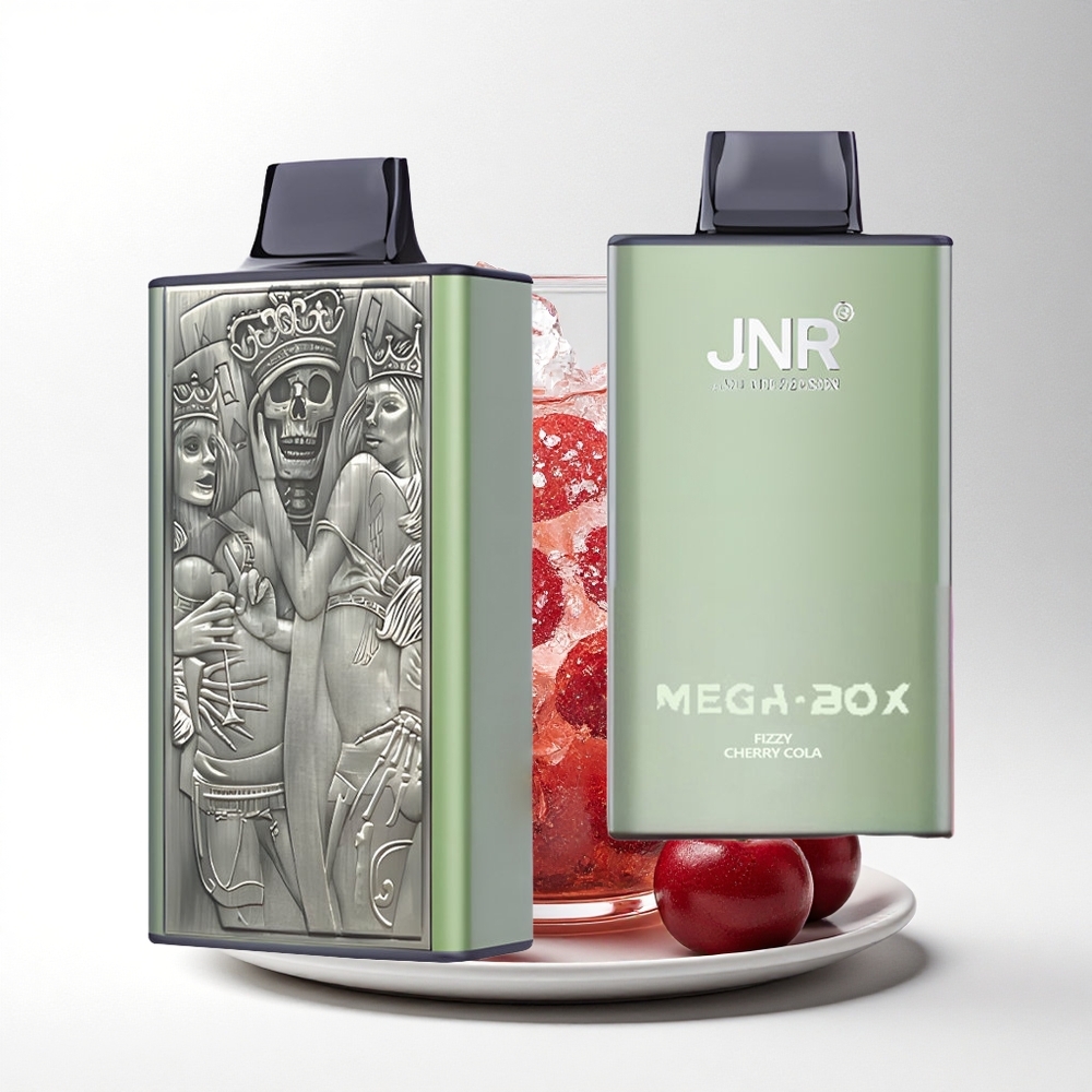 JNR Mega Box 25000 Kersen Cola Bruisend met Dual Mesh Coil & 850mAh