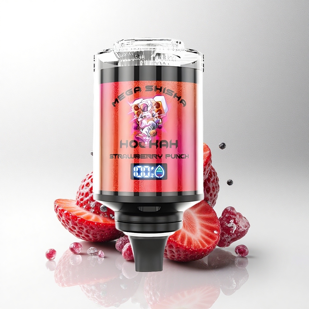 JNR Mega Shisha Hookah 100K Aardbei Punch 60ml 2200mAh Type-C