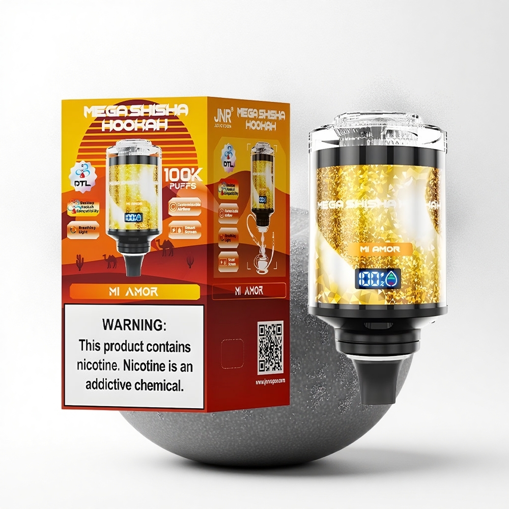 JNR Mega Shisha Hookah 100K Mijn Liefde 60ml 2200mAh Type-C