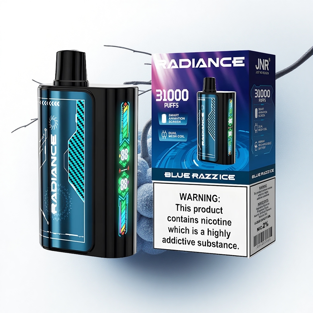 JNR Radiance 31000 Blauwe Framboos IJs Dual Mesh 28ml Type-C