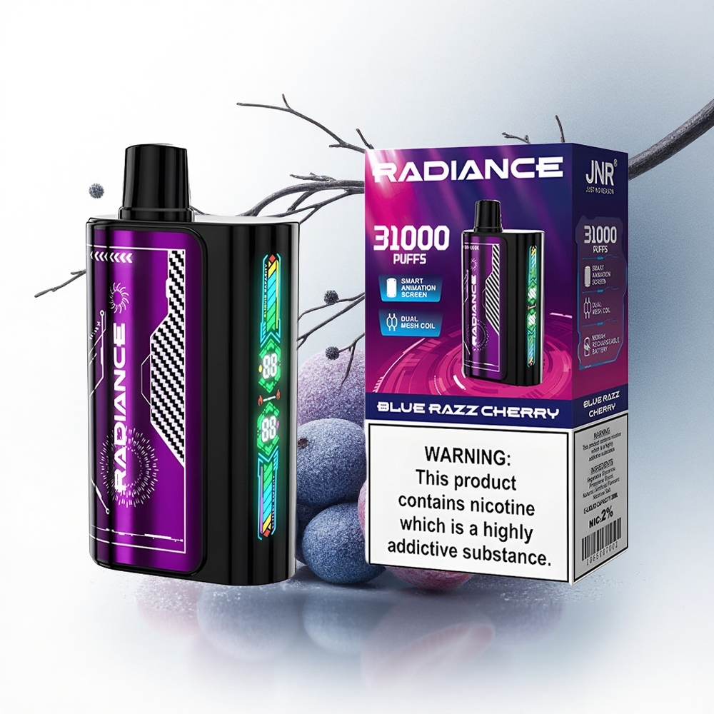 JNR Radiance 31000 Blauwe Framboos Kers Dual Mesh 28ml Type-C