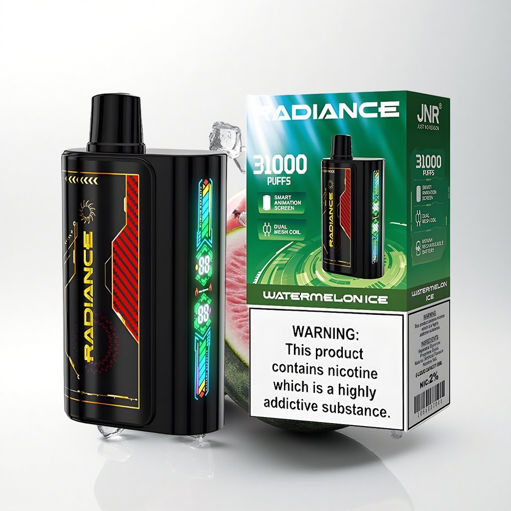 JNR Radiance 31000 Watermeloen IJs Dual Mesh Oplaadbaar Scherm