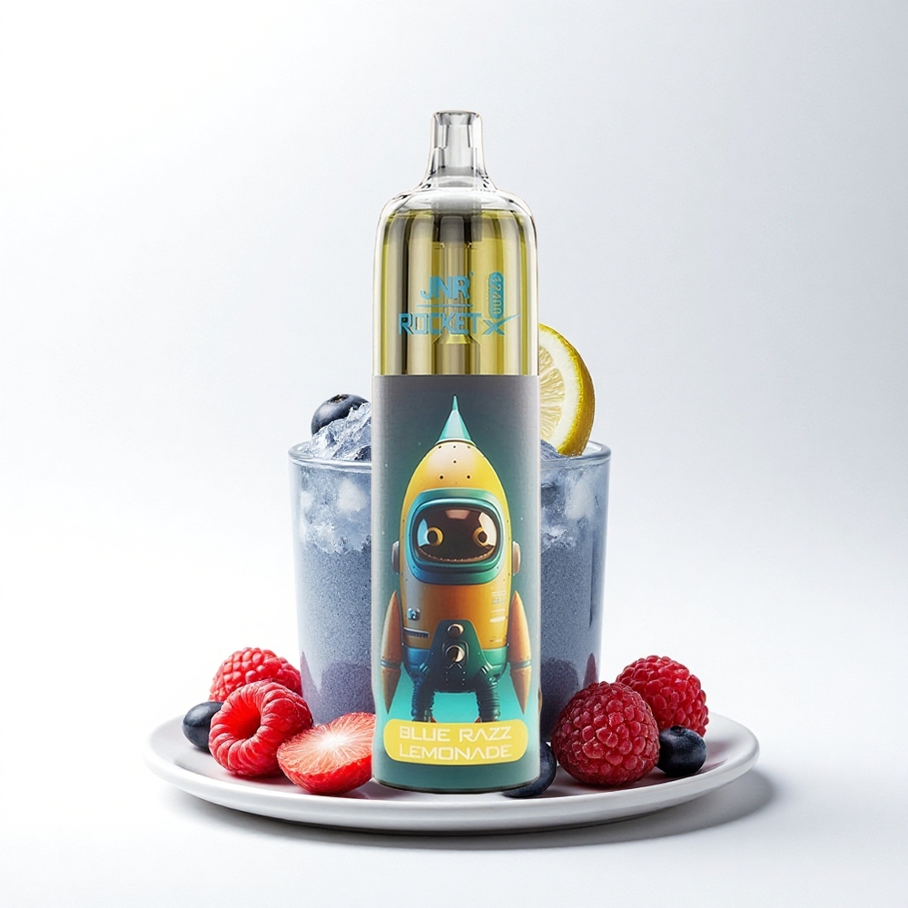 JNR Rocket-X 12400 Blauwe Framboos Limonade met Aanpasbare Luchtstroom en RGB-verlichting