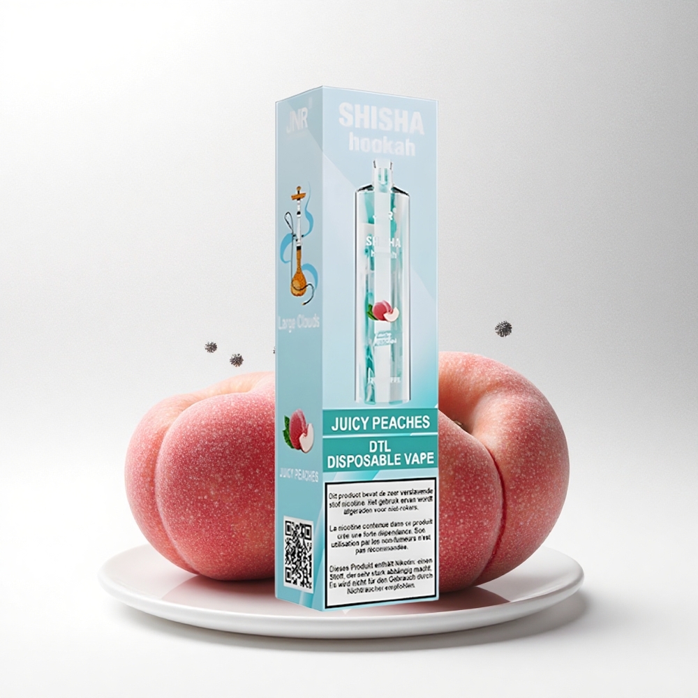 JNR Shisha Hookah 12000 Sappige Perziken 750mAh Mesh Coil Type-C