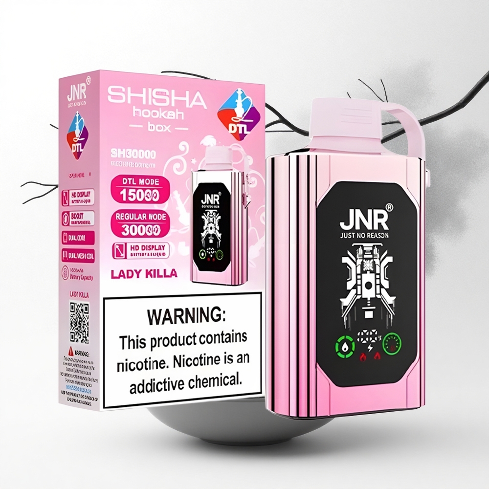 JNR Shisha Hookah Box 20500 Dame Doder 20500 Puffs 25ml Dual Mesh
