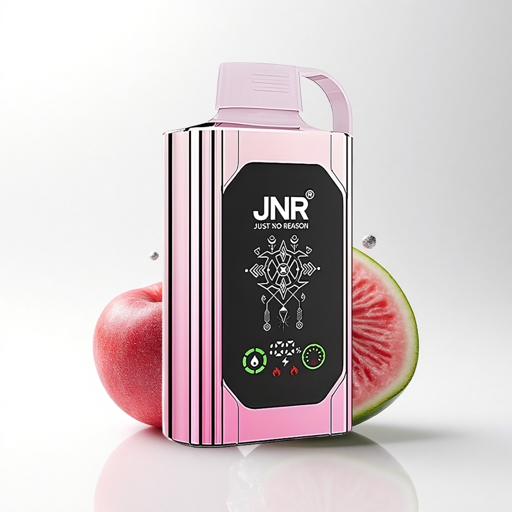 JNR Shisha Hookah Box 20500 Kers Watermeloen Freeze met HD Display en Dual Mesh Coil
