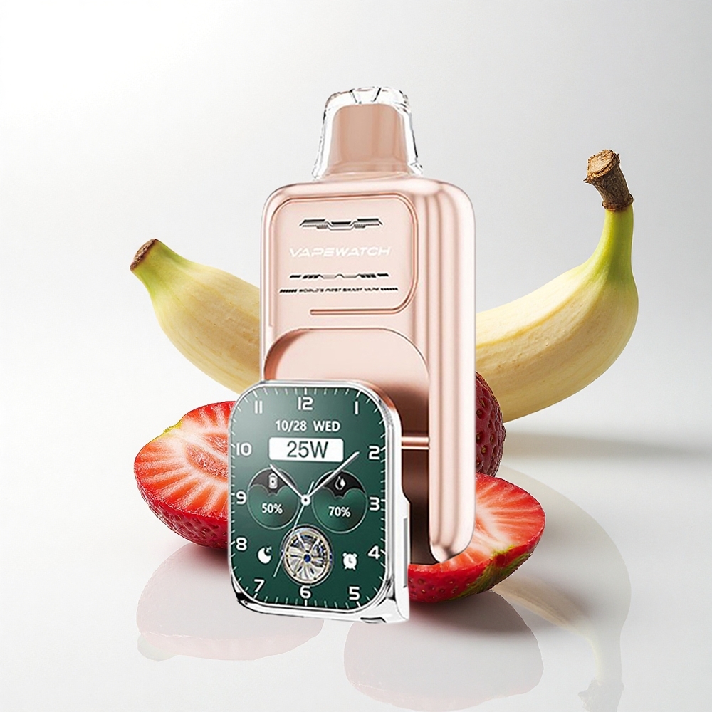 JNR VapeWatch 30000 Aardbei Banaan 1000mAh Dual Mesh