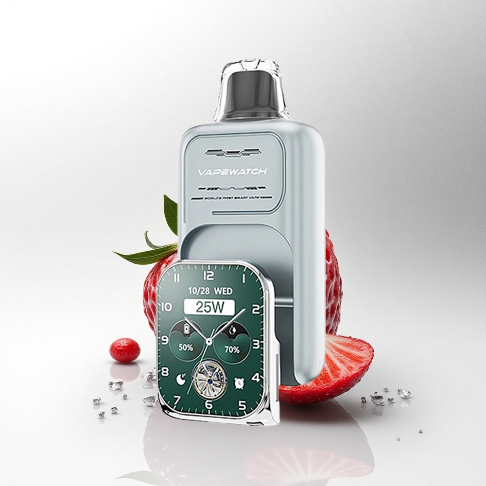JNR VapeWatch 30000 Aardbeien IJs Dual Mesh 19mL 1000mAh Type-C
