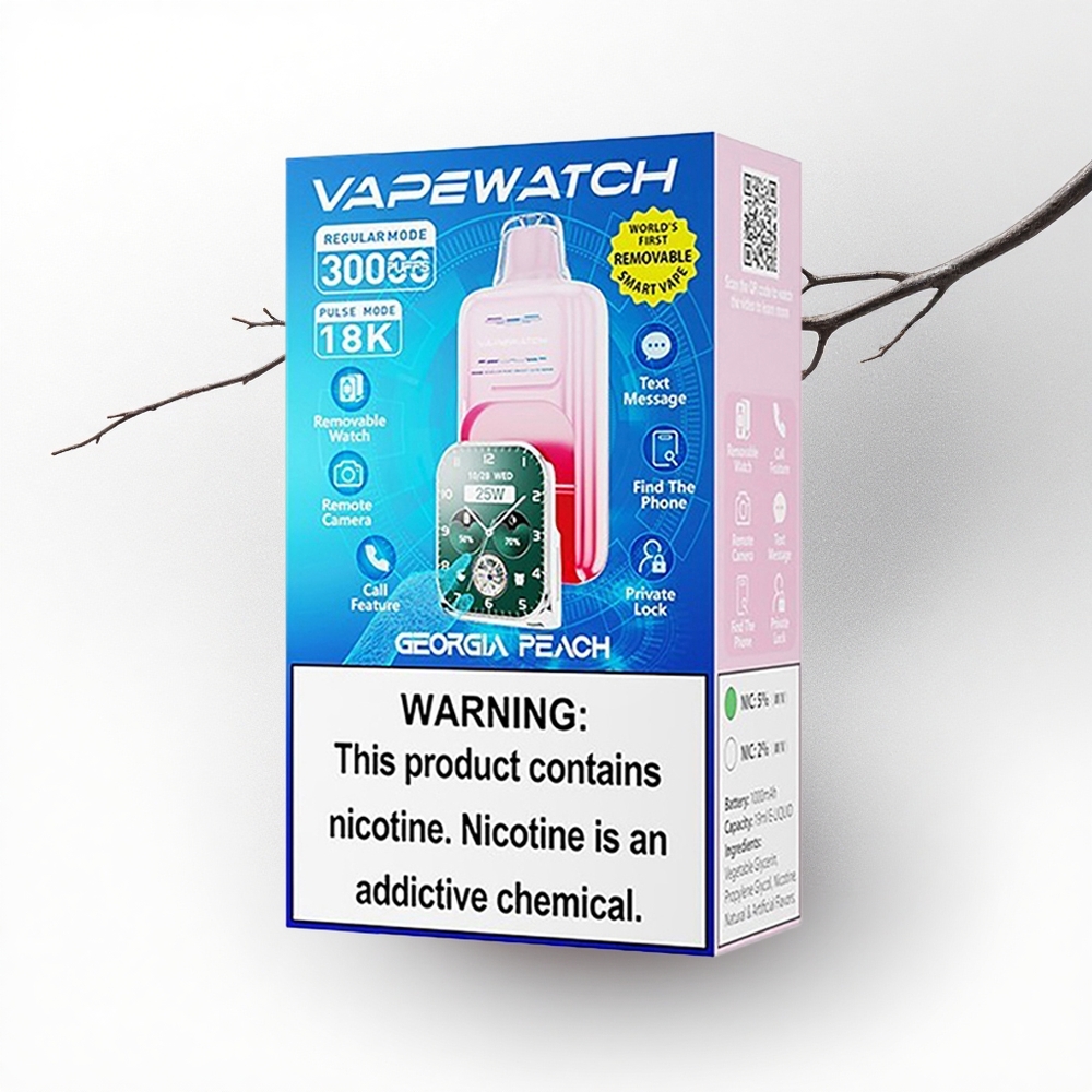 JNR VapeWatch 30000 Hollandse Perzik 19mL Dual Mesh Type-C