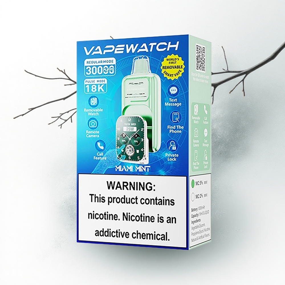 JNR VapeWatch 30000 Munt van Miami Dual Mesh Coil 19mL 5%