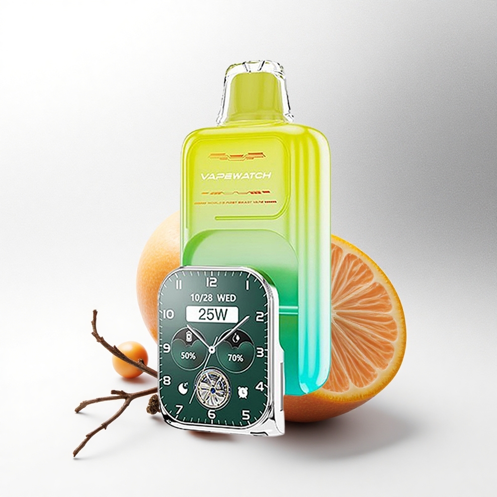 JNR VapeWatch 30000 Oranje Mango Dual Mesh 19mL Type-C