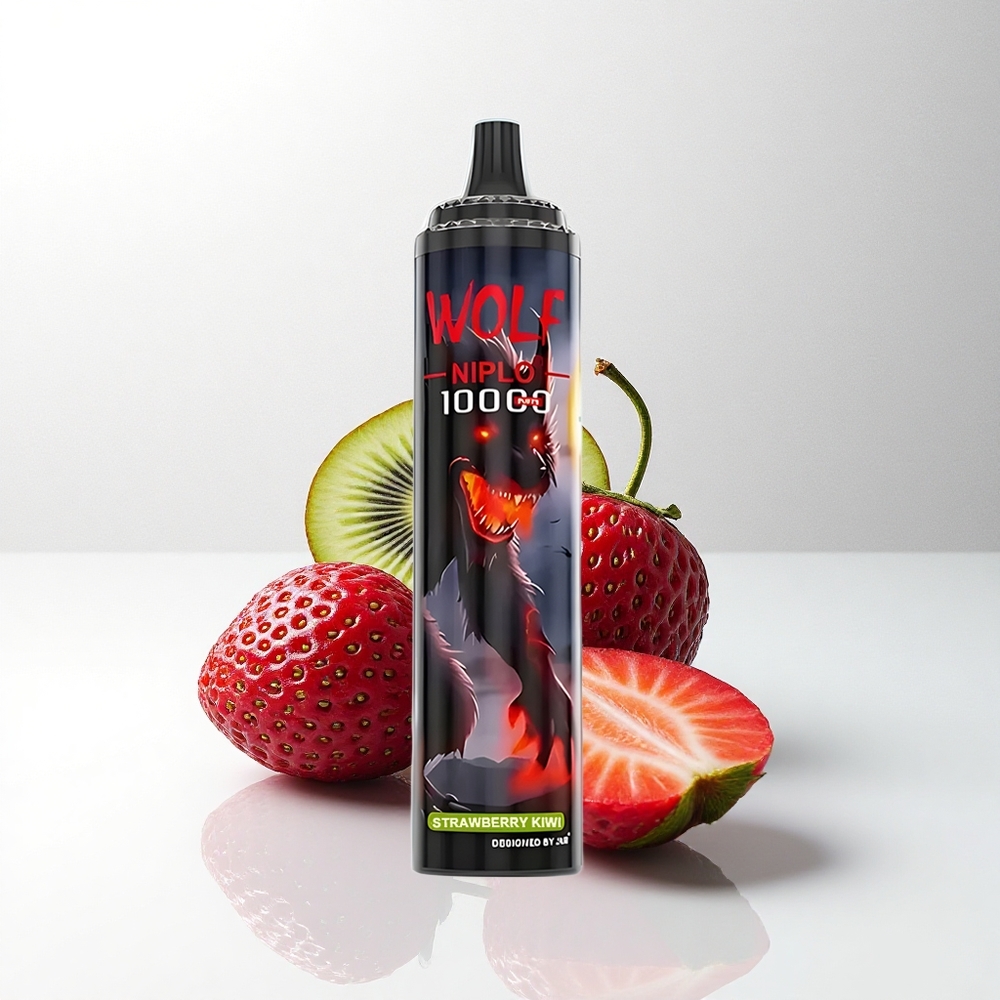 JNR Wolf Niplo 10000 Aardbei Kiwi 20ml 650mAh Type-C