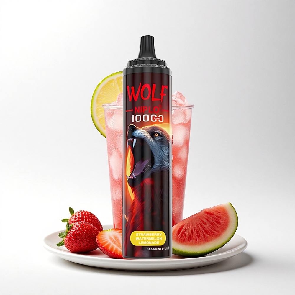 JNR Wolf Niplo 10000 Aardbei Watermeloen Limonade 20ml 5% Type-C